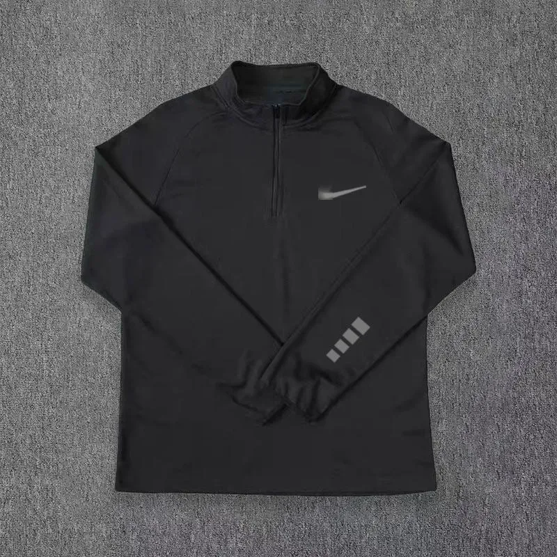 INSTOCK-Skinny Clothes Men's Training Sports Student Half Zip Top