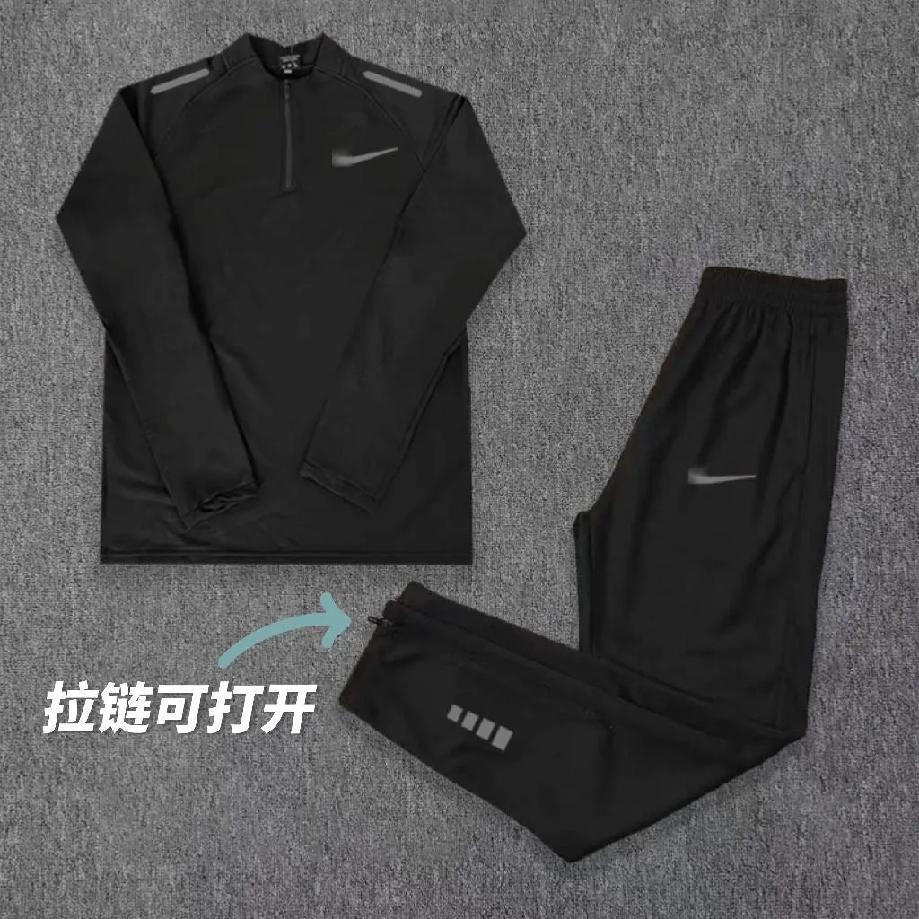 INSTOCK-Skinny Clothes Men's Training Sports Student Half Zip Top