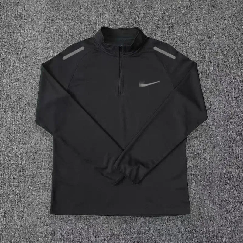 INSTOCK-Skinny Clothes Men's Training Sports Student Half Zip Top