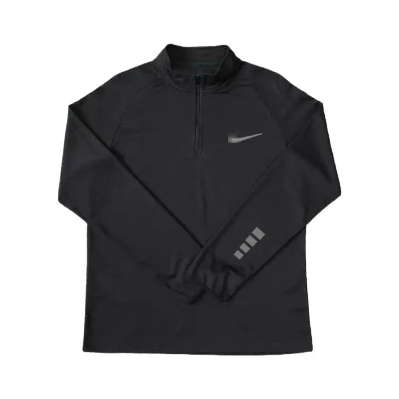 INSTOCK-Skinny Clothes Men's Training Sports Student Half Zip Top
