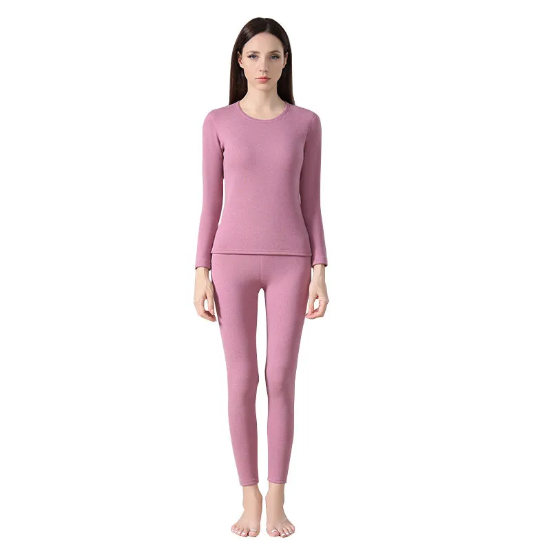 INSTOCK-Velvet thick double warm round neck thermal