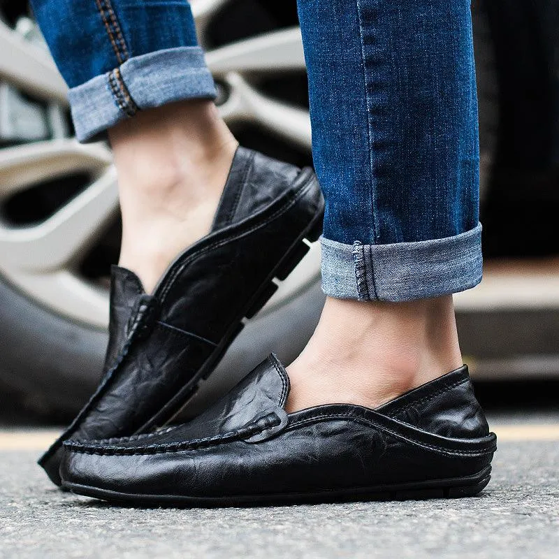 Italian Genuine Leather  Loafers