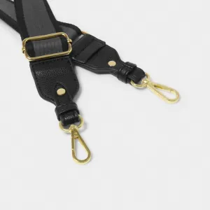 Katie Loxton Black Stripe Canvas Strap