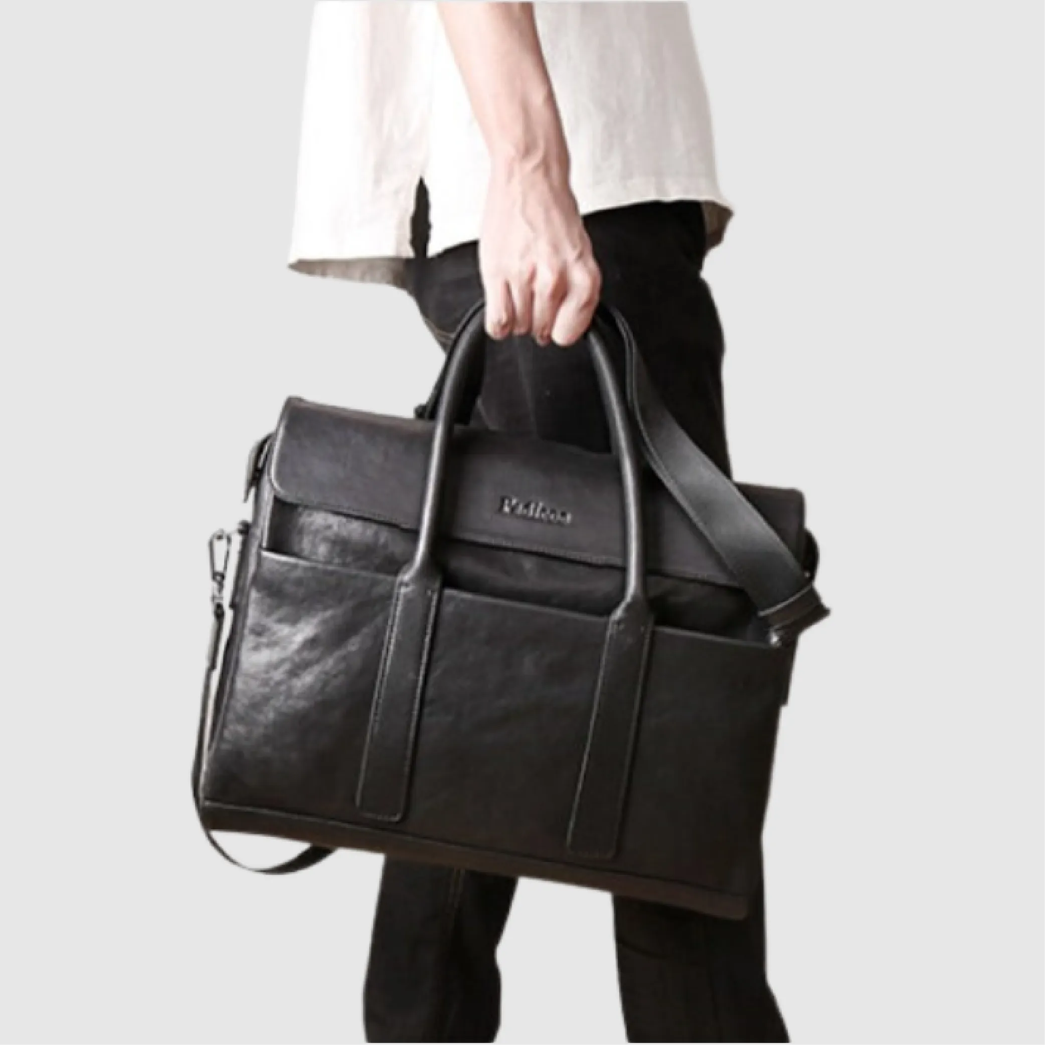 Leather Business Briefcase For Men's