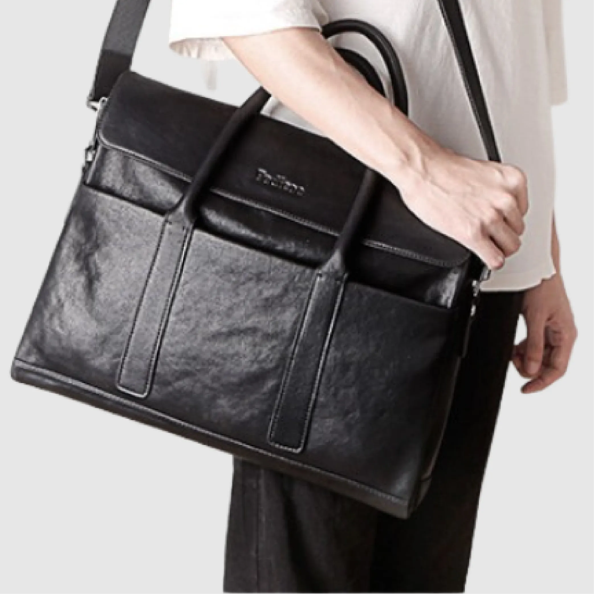 Leather Business Briefcase For Men's