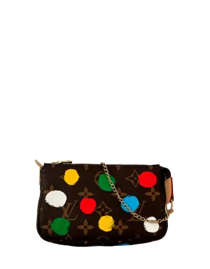 Louis Vuitton 2023 LV x YK Monogram Dots Mini Pochette Accessories Bag