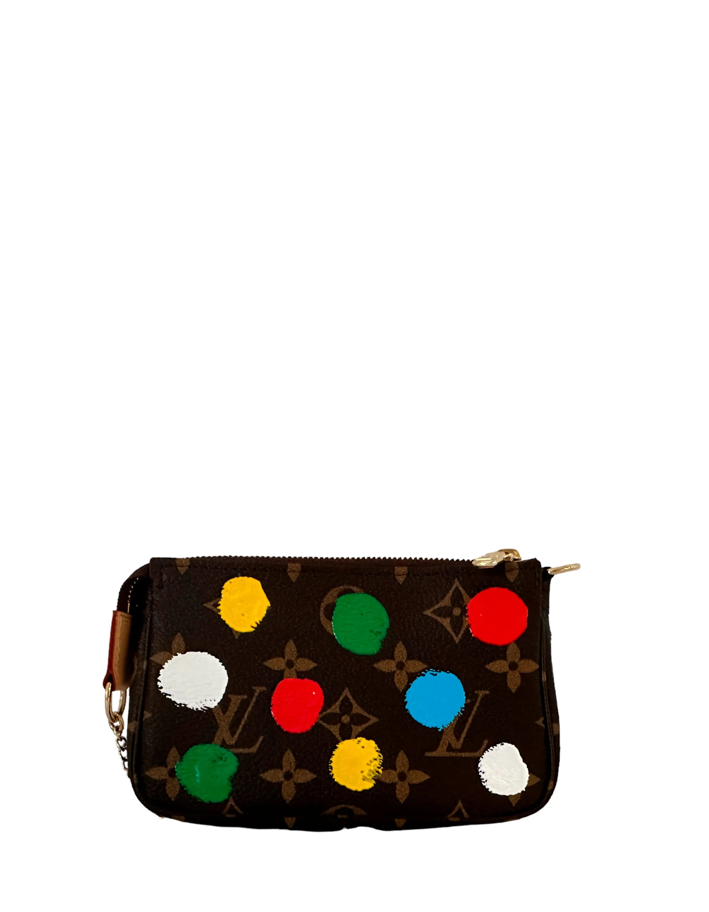 Louis Vuitton 2023 LV x YK Monogram Dots Mini Pochette Accessories Bag