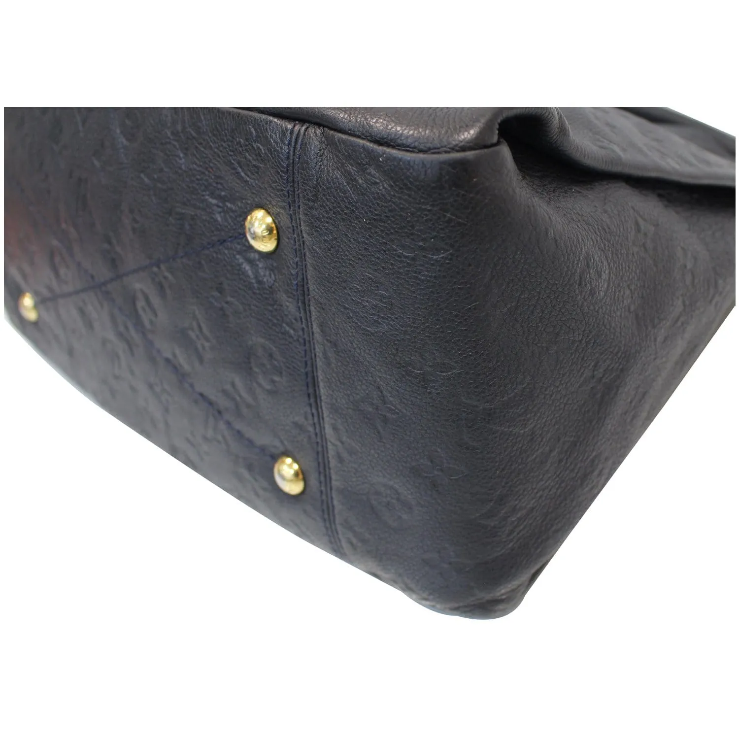 LOUIS VUITTON Artsy MM Empreinte Leather Shoulder Bag Black