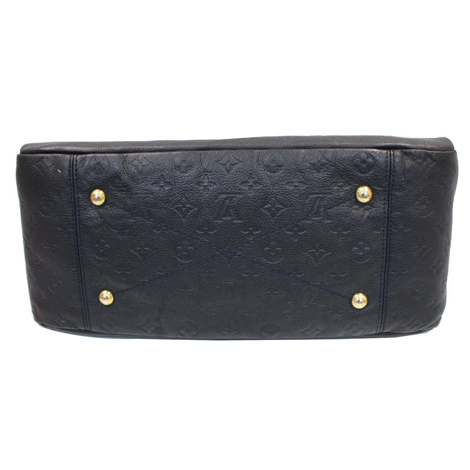 LOUIS VUITTON Artsy MM Empreinte Leather Shoulder Bag Black