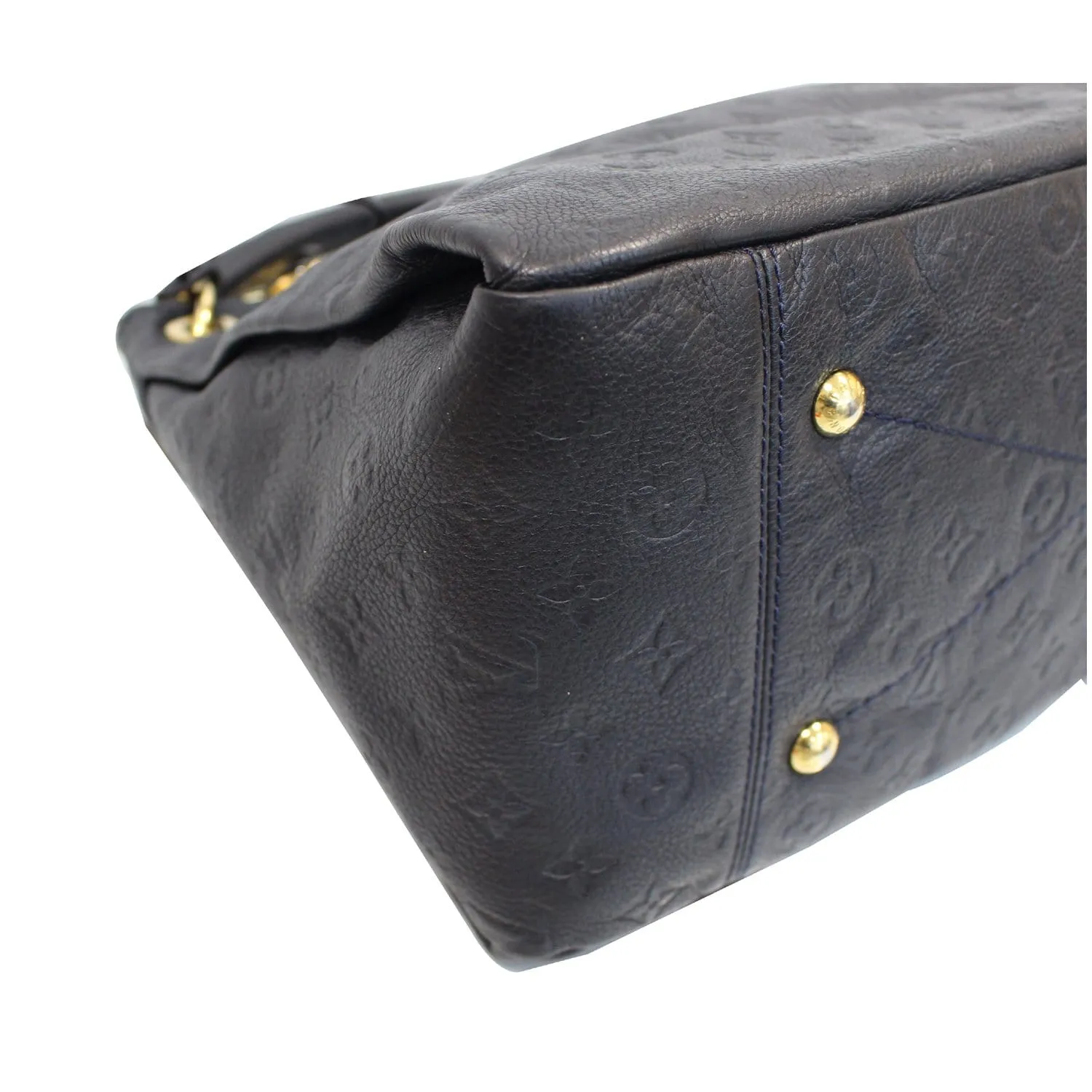 LOUIS VUITTON Artsy MM Empreinte Leather Shoulder Bag Black