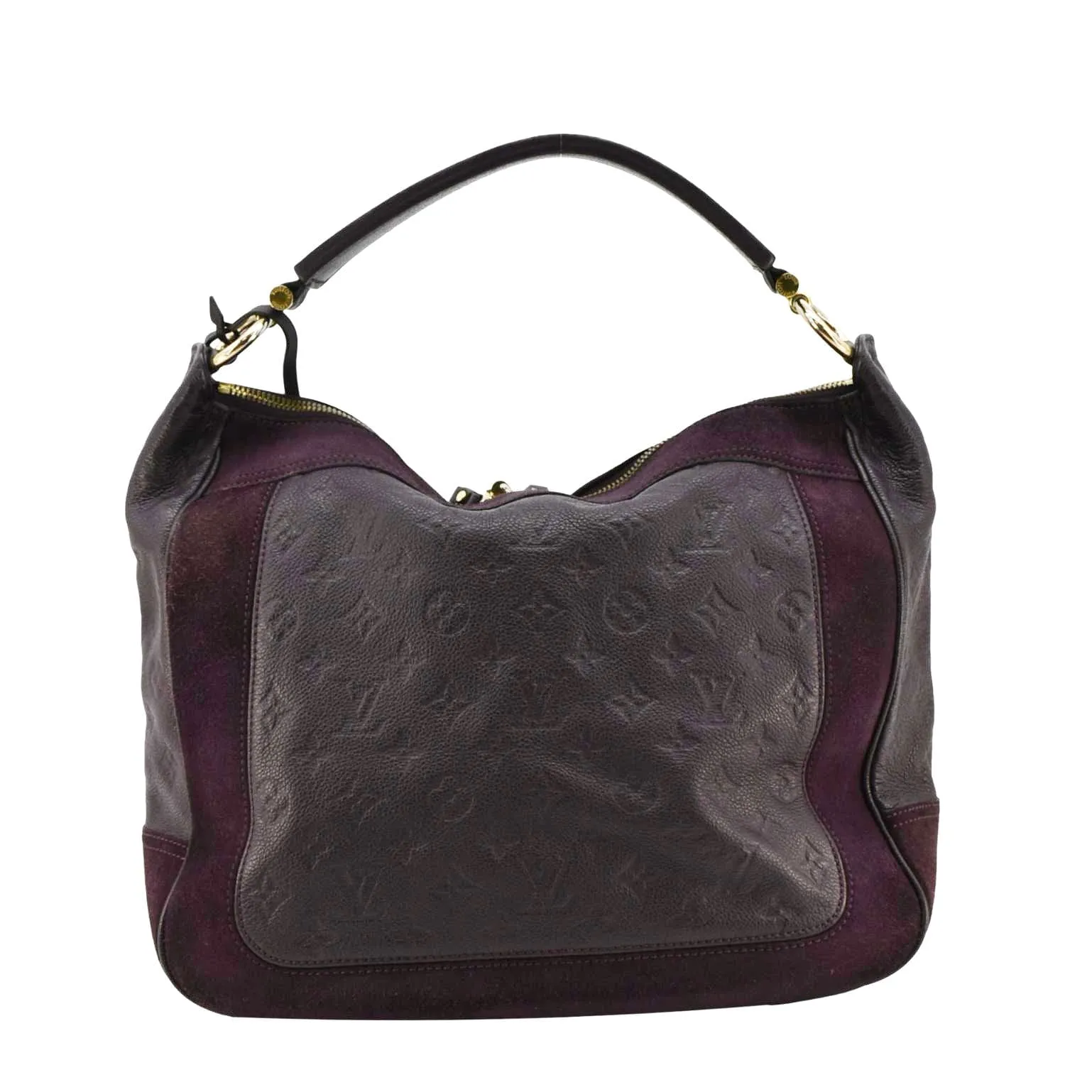 LOUIS VUITTON Audacieuse MM Empreinte Leather Shoulder Bag Terre