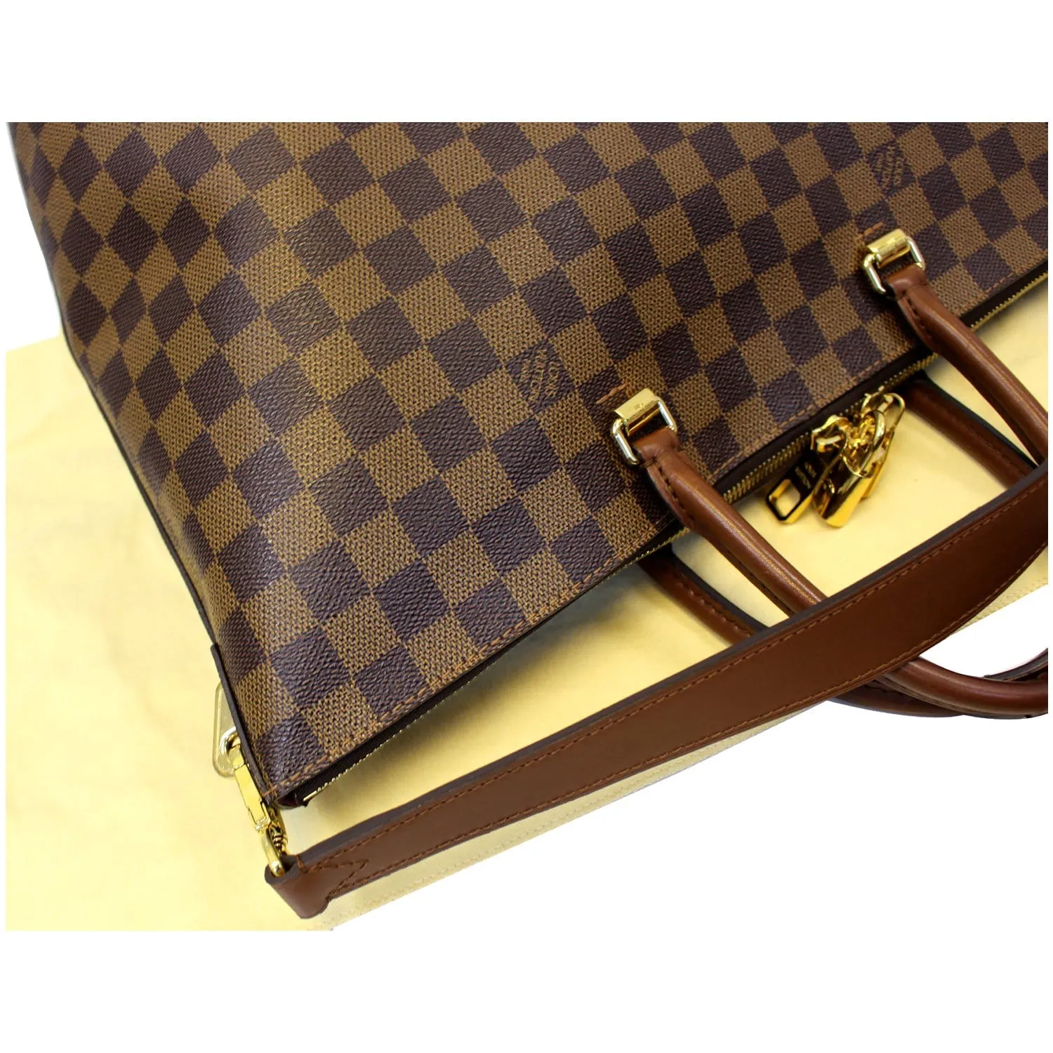 LOUIS VUITTON Belmont Damier Ebene Shoulder Handbag