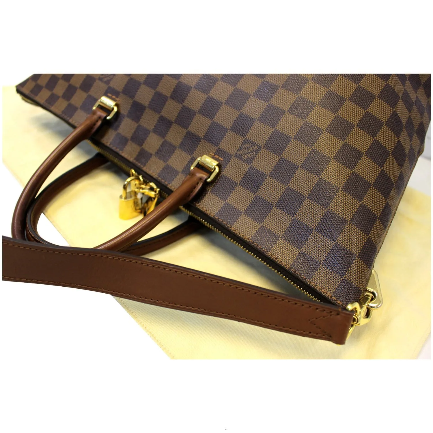 LOUIS VUITTON Belmont Damier Ebene Shoulder Handbag