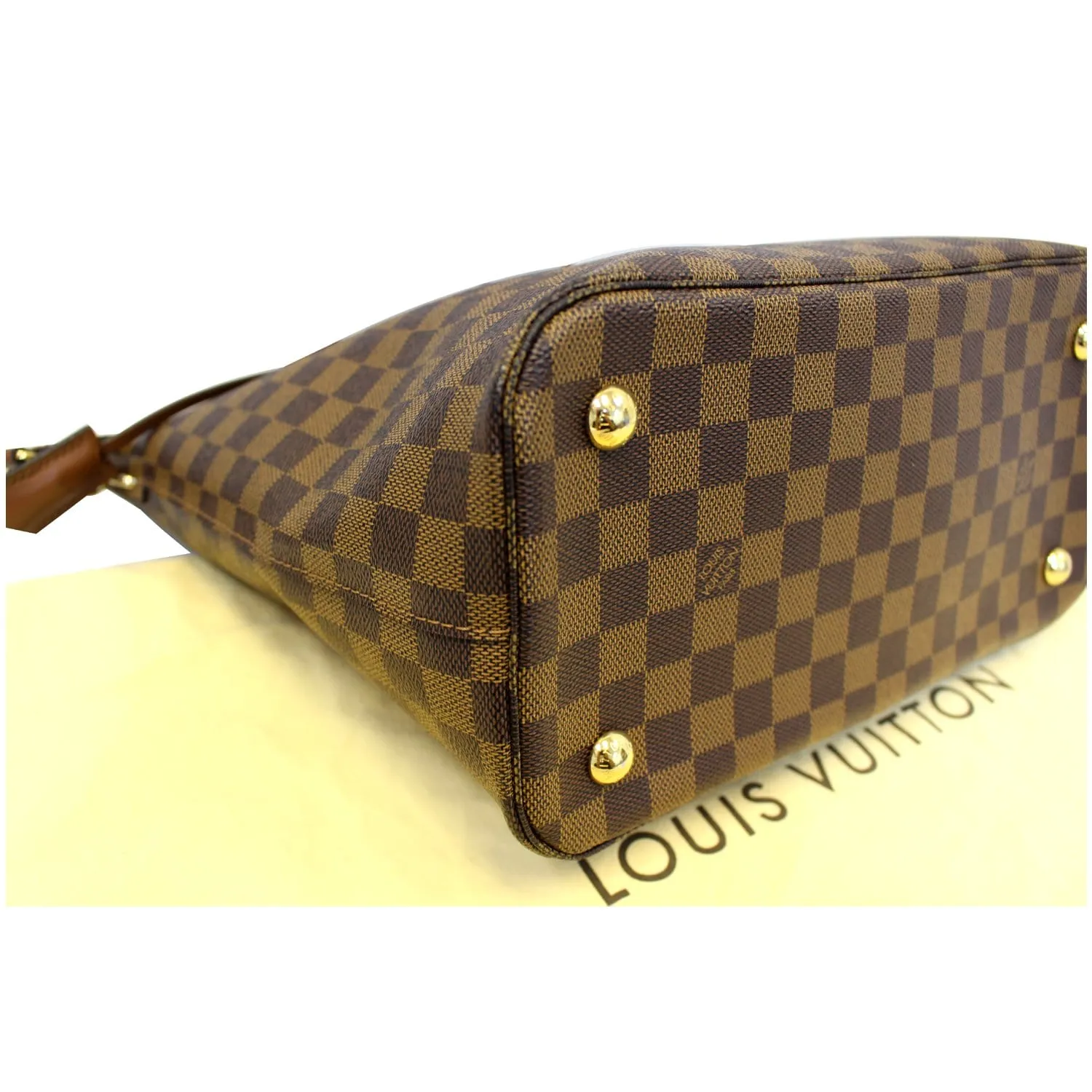 LOUIS VUITTON Belmont Damier Ebene Shoulder Handbag