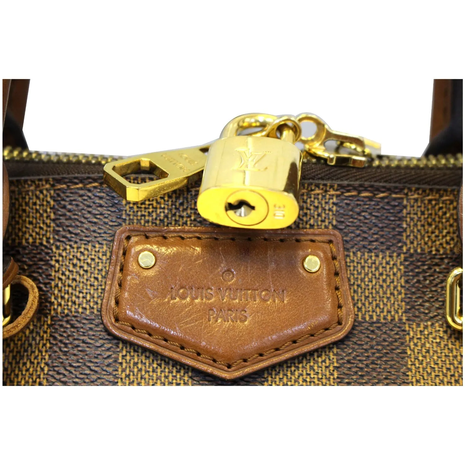 LOUIS VUITTON Belmont Damier Ebene Shoulder Handbag