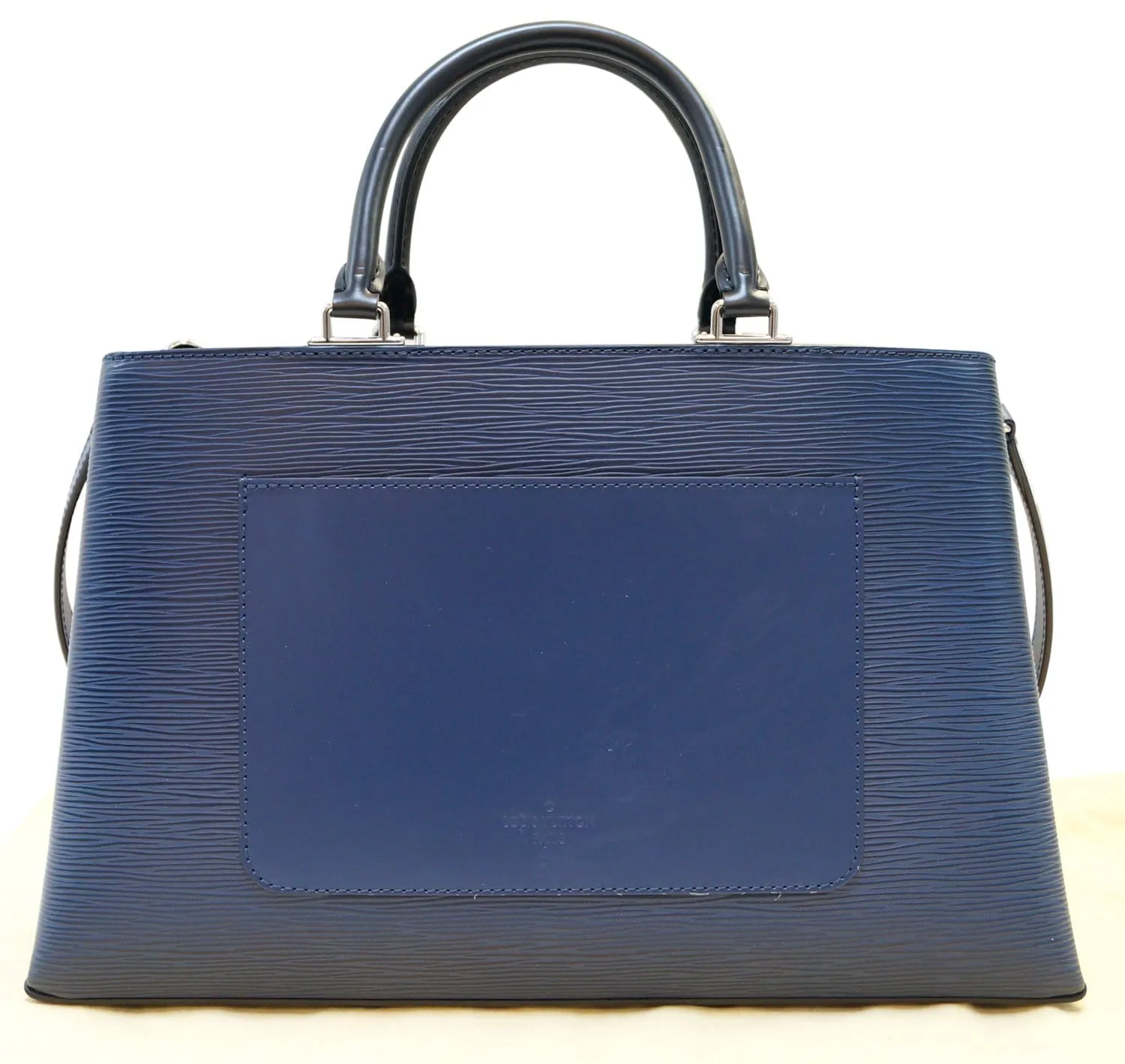 LOUIS VUITTON Blue Epi Leather Kleber MM Shoulder Bag