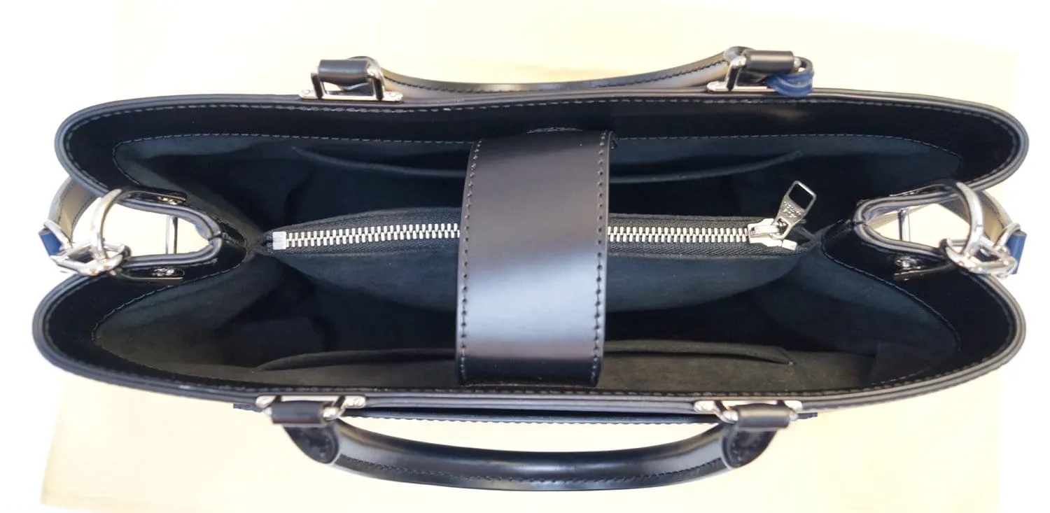 LOUIS VUITTON Blue Epi Leather Kleber MM Shoulder Bag