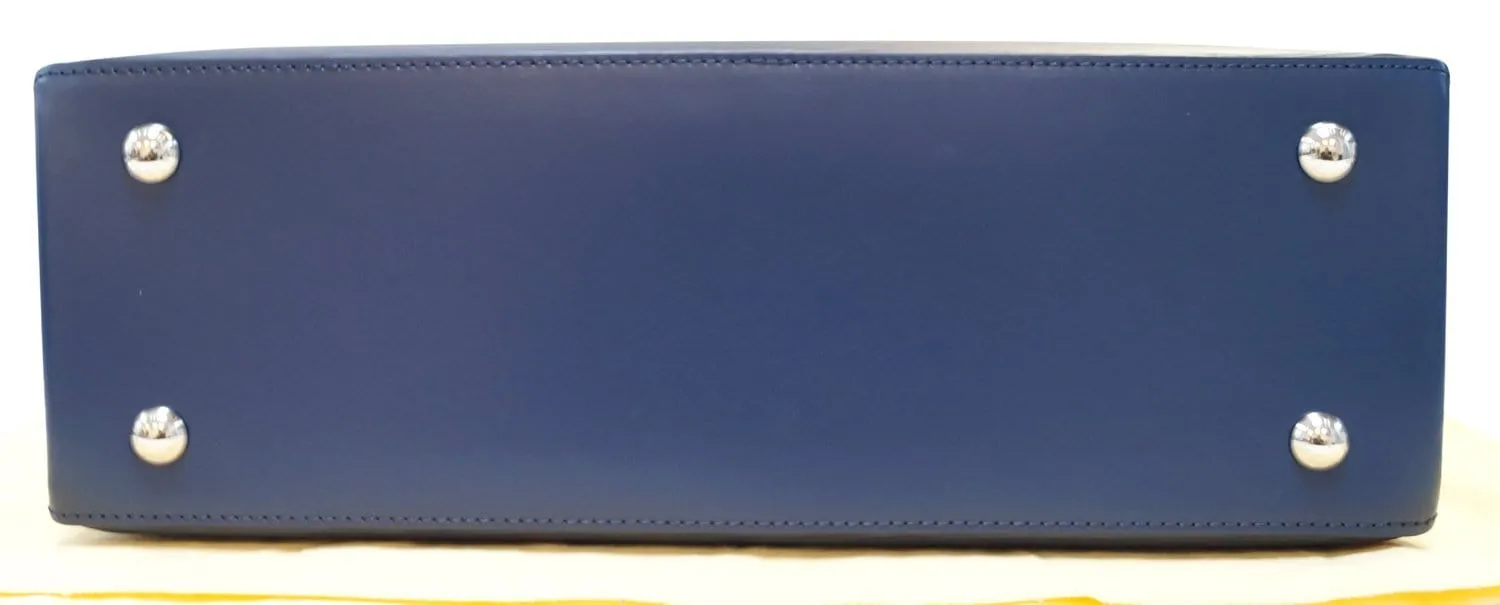 LOUIS VUITTON Blue Epi Leather Kleber MM Shoulder Bag