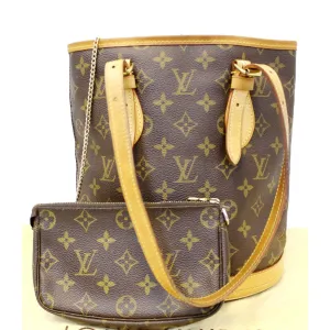 LOUIS VUITTON Bucket PM Monogram Canvas Shoulder Bag