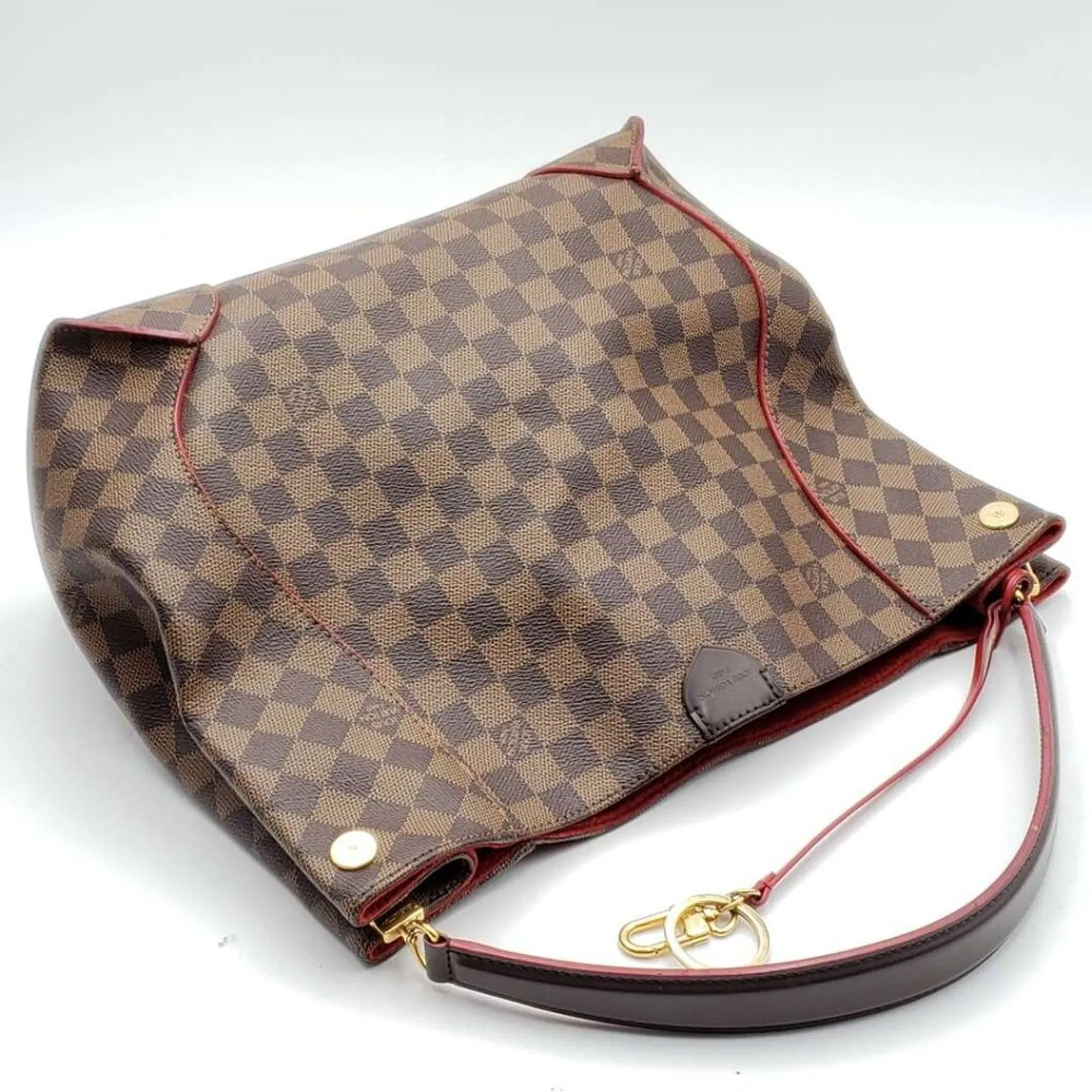Louis Vuitton Caissa Brown Damier Ebene Canvas Shoulder Bag