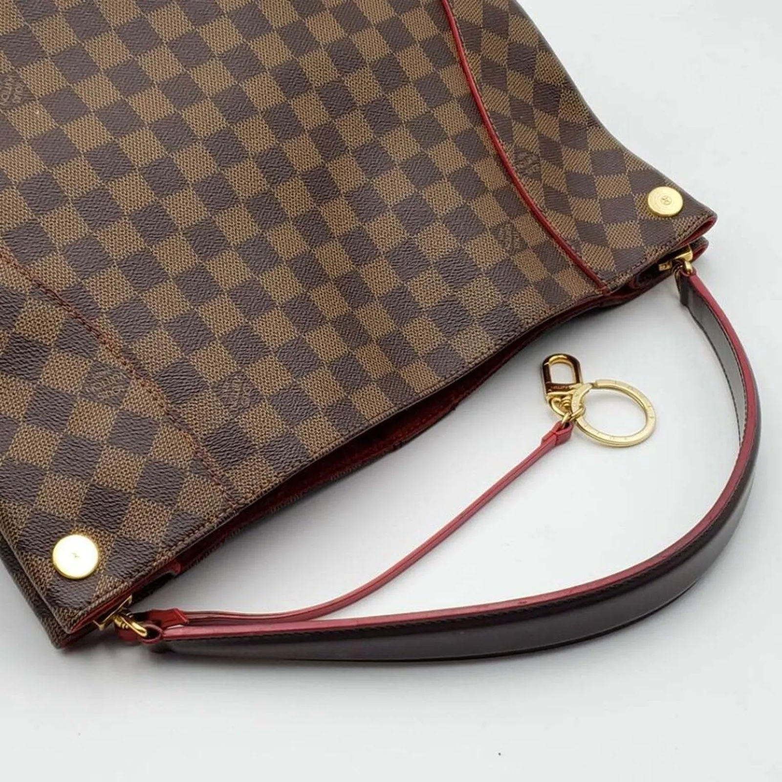 Louis Vuitton Caissa Brown Damier Ebene Canvas Shoulder Bag