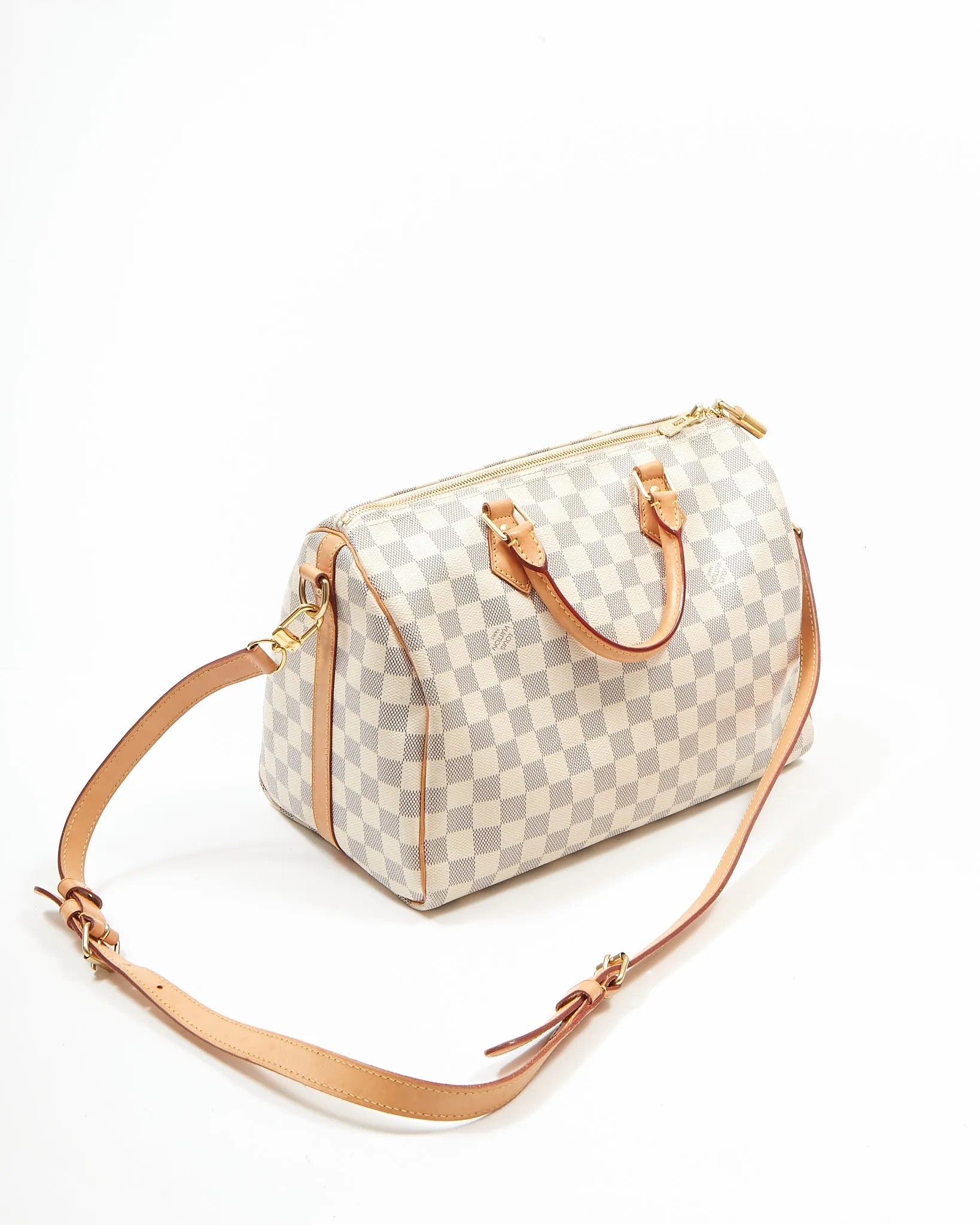 Louis Vuitton Damier Azur Canvas Speedy 30 Bandouliere Bag