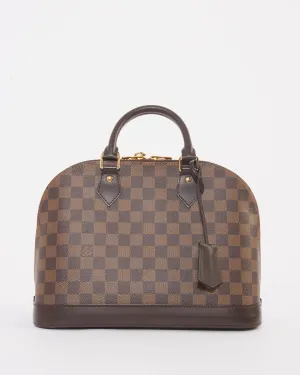 Louis Vuitton Damier Ebene Canvas Alma PM Bag
