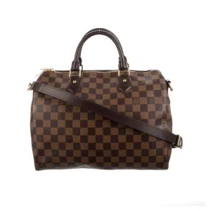 Louis Vuitton Damier Ebene Speedy 35 Bandouliere