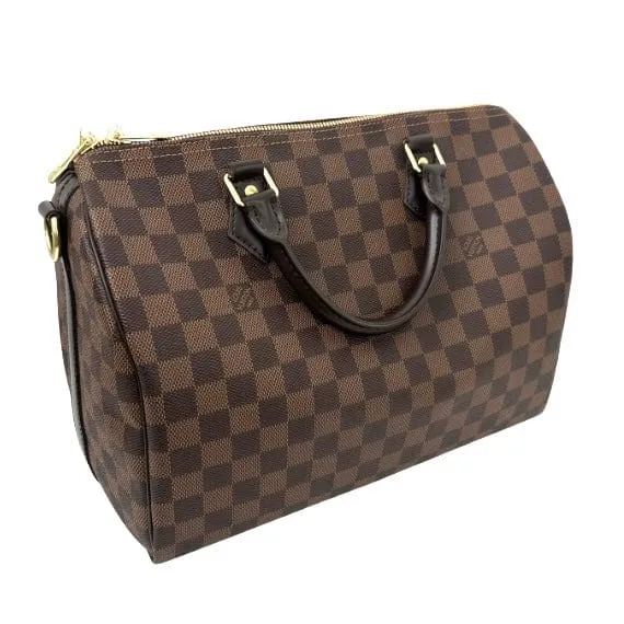 Louis Vuitton Damier Ebene Speedy 35 Bandouliere