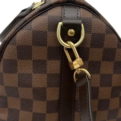 Louis Vuitton Damier Ebene Speedy 35 Bandouliere