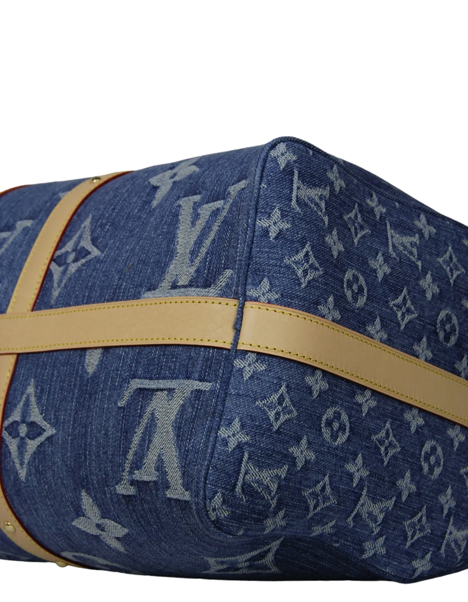 Louis Vuitton Denim Remix Keepall Bandouliere 45