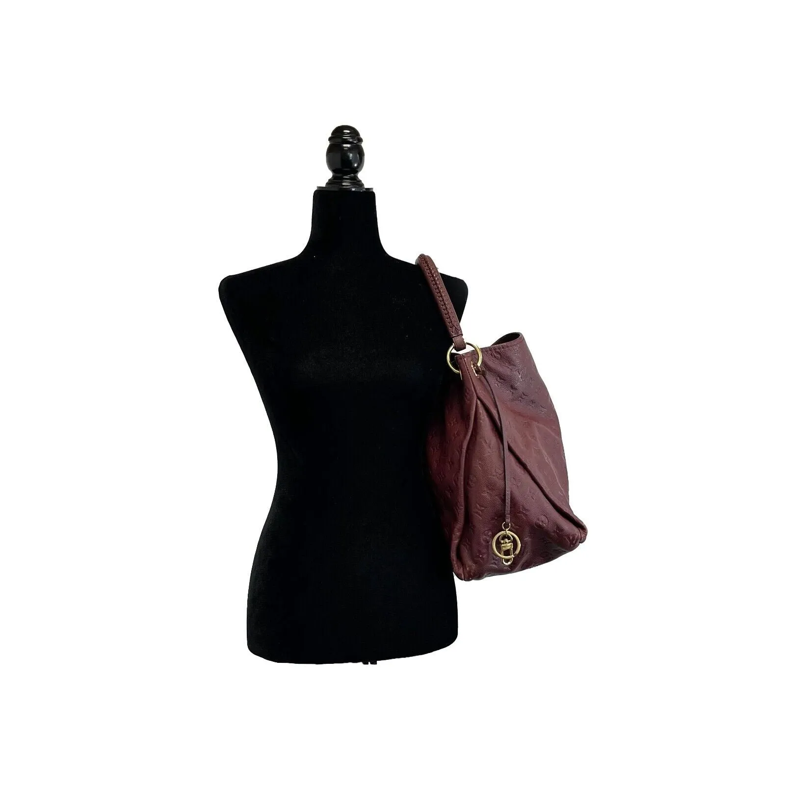 Louis Vuitton Empreinte Monogram Embossed Leather Artsy MM Burgundy Shoulder bag