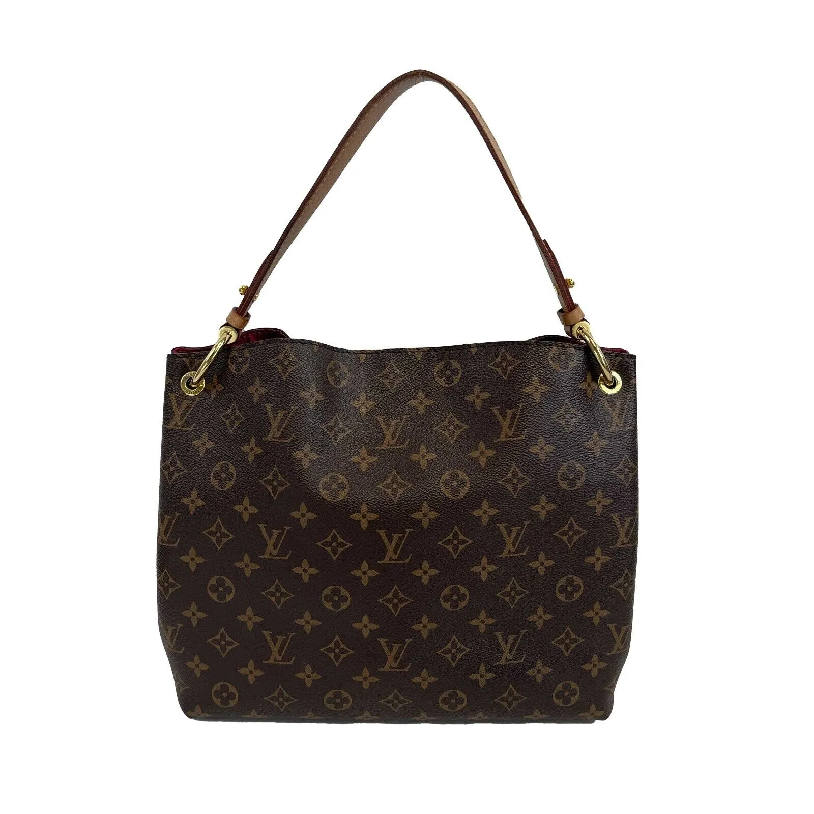 Louis Vuitton - Excellent - Monogram Graceful MM in Pivoine - Brown Shoulder Bag