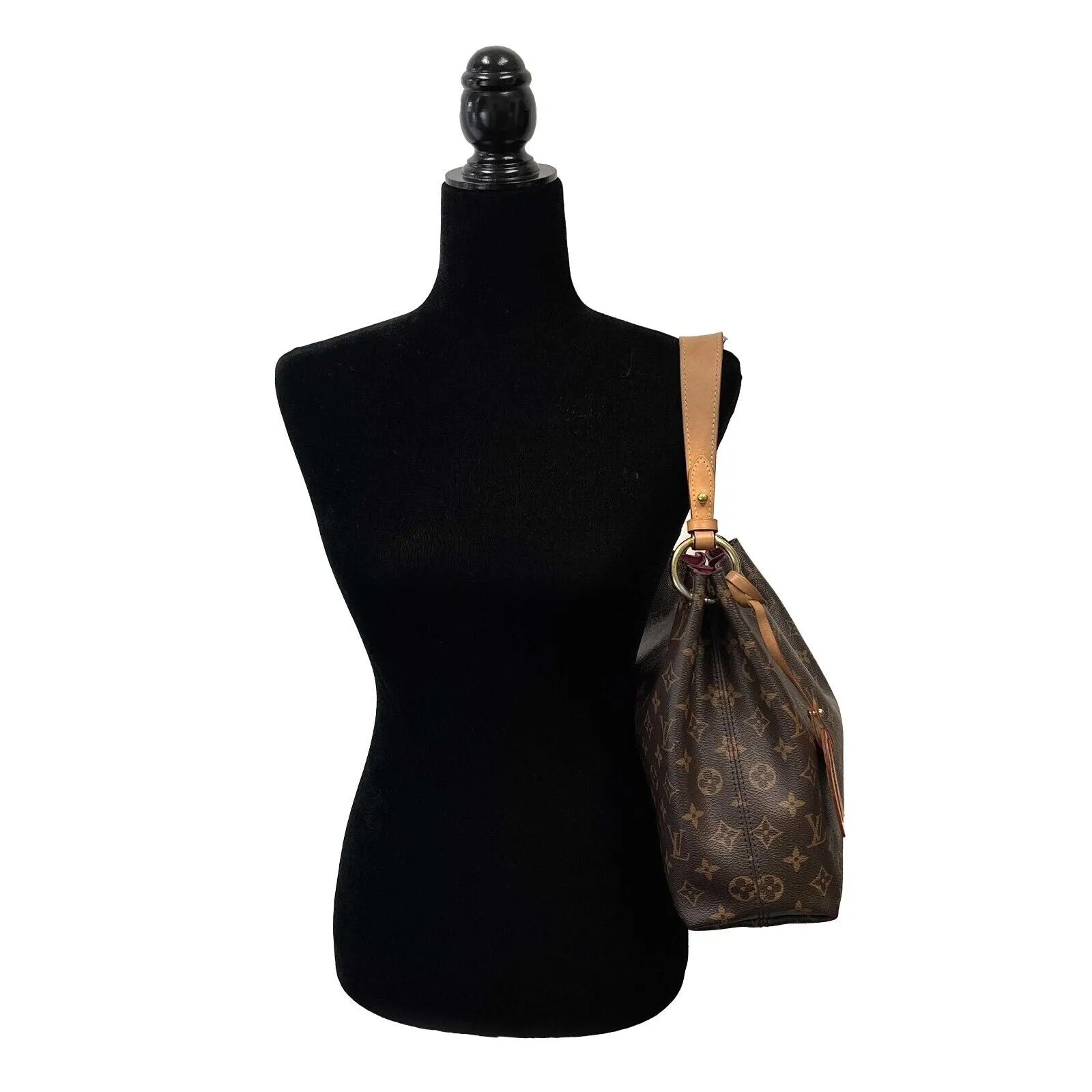 Louis Vuitton - Excellent - Monogram Graceful MM in Pivoine - Brown Shoulder Bag