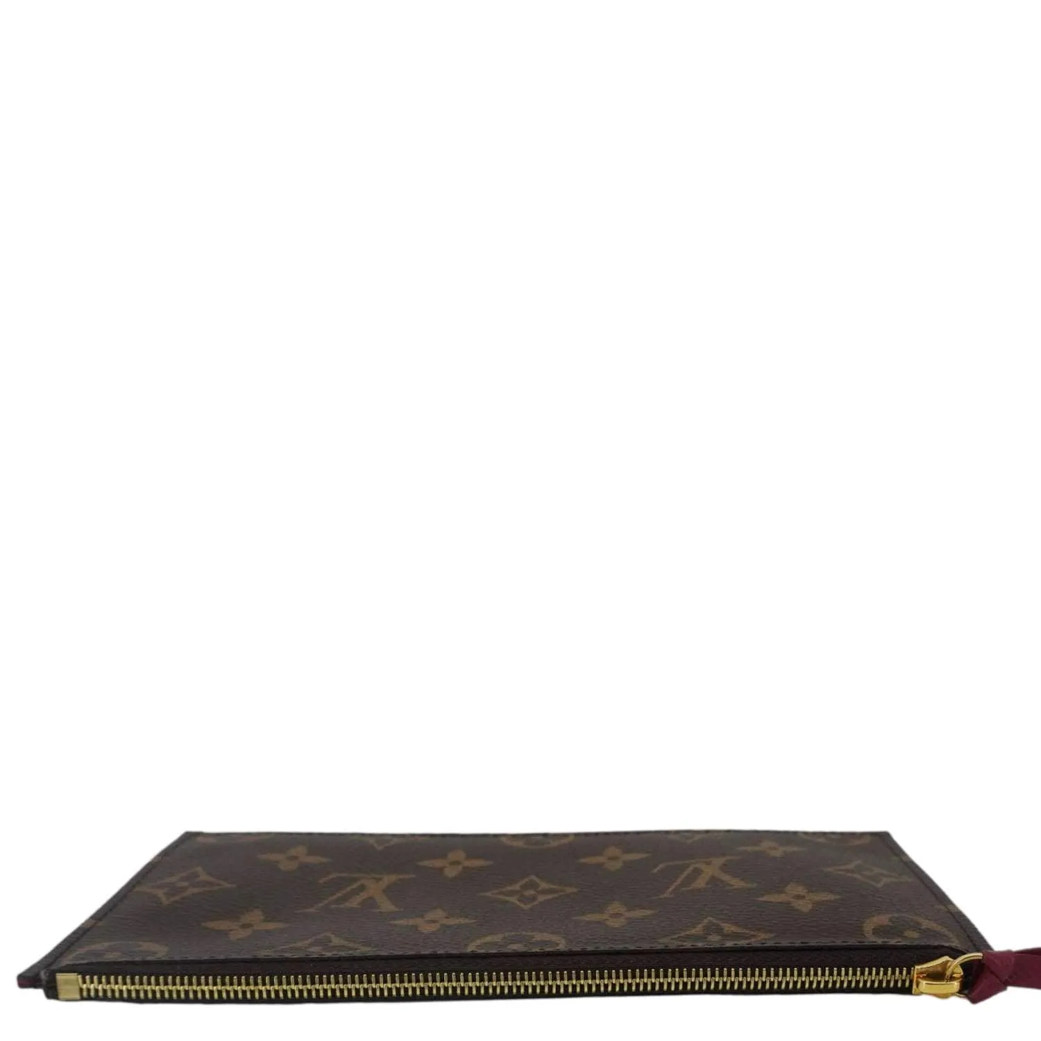LOUIS VUITTON Felicie Zippered Monogram Canvas Insert Pouch Brown