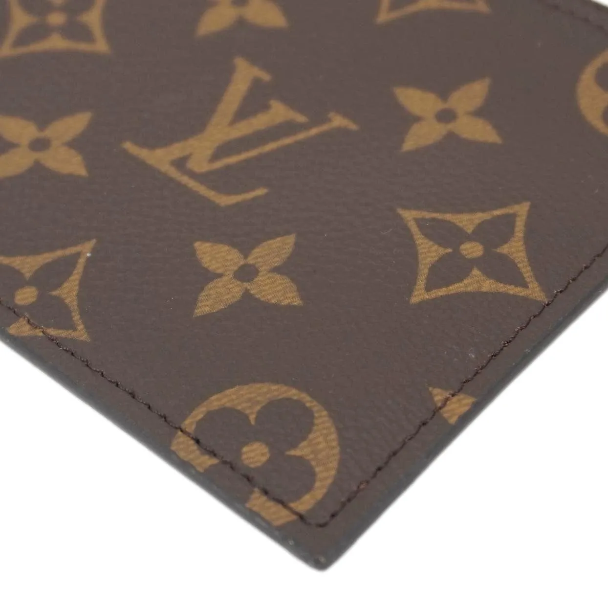LOUIS VUITTON Felicie Zippered Monogram Canvas Insert Pouch Brown