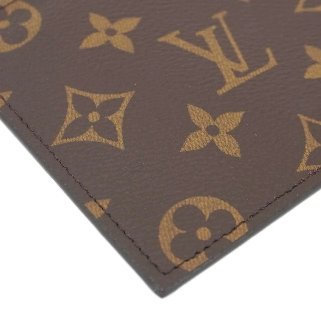LOUIS VUITTON Felicie Zippered Monogram Canvas Insert Pouch Brown