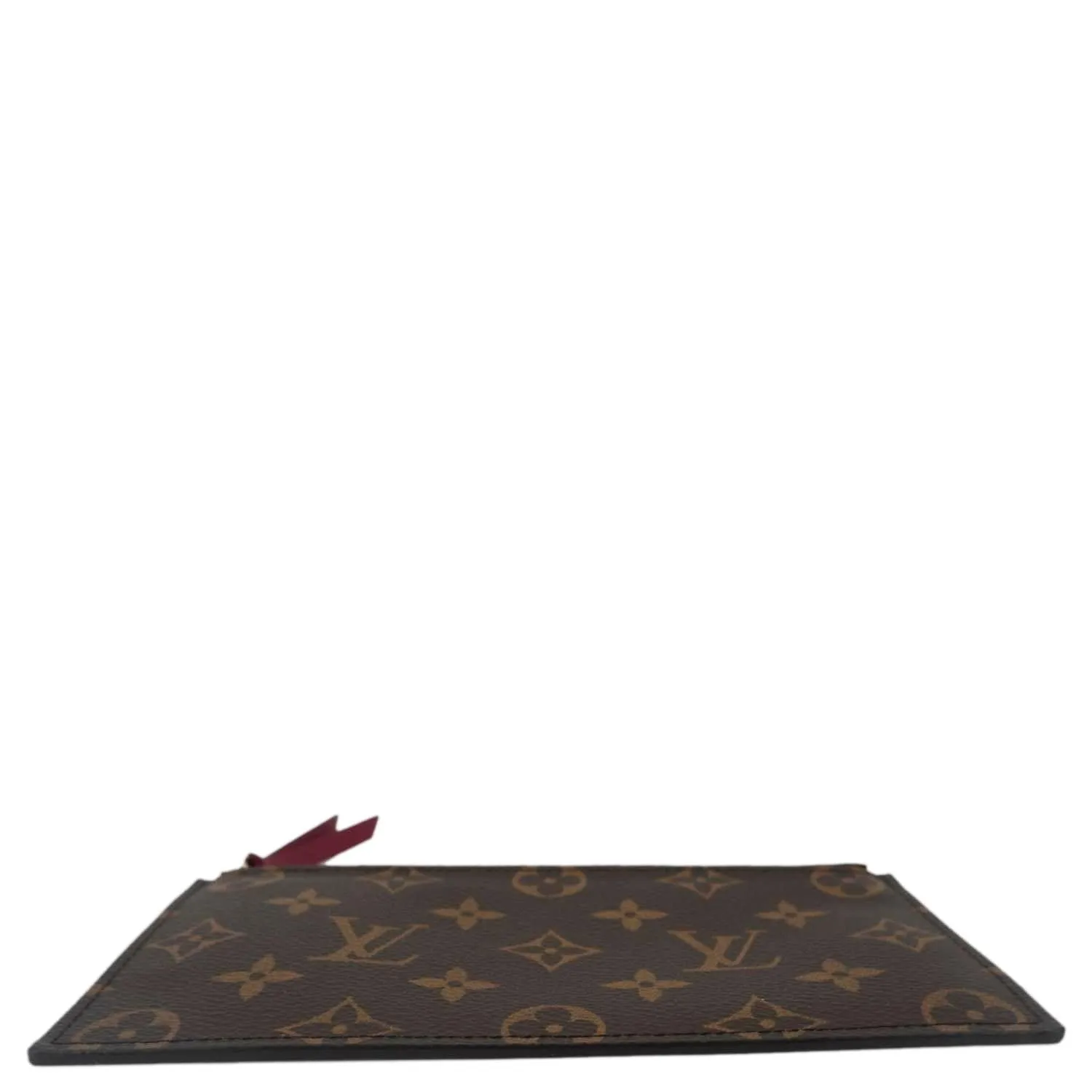 LOUIS VUITTON Felicie Zippered Monogram Canvas Insert Pouch Brown