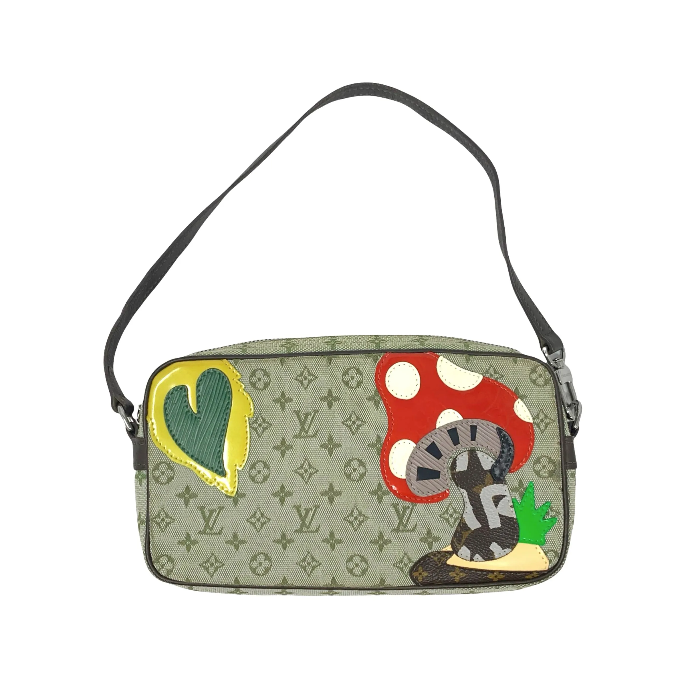Louis Vuitton Green Monogram Mushroom Shoulder Bag
