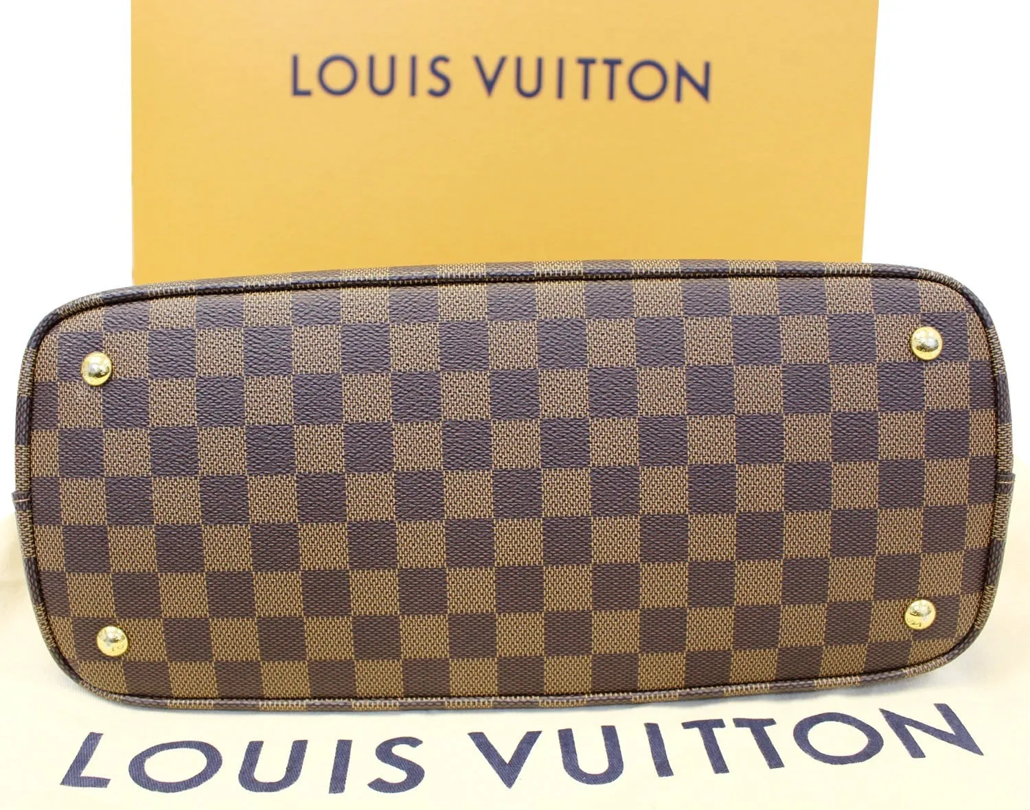 LOUIS VUITTON Kensington Damier Ebene Shoulder Handbag