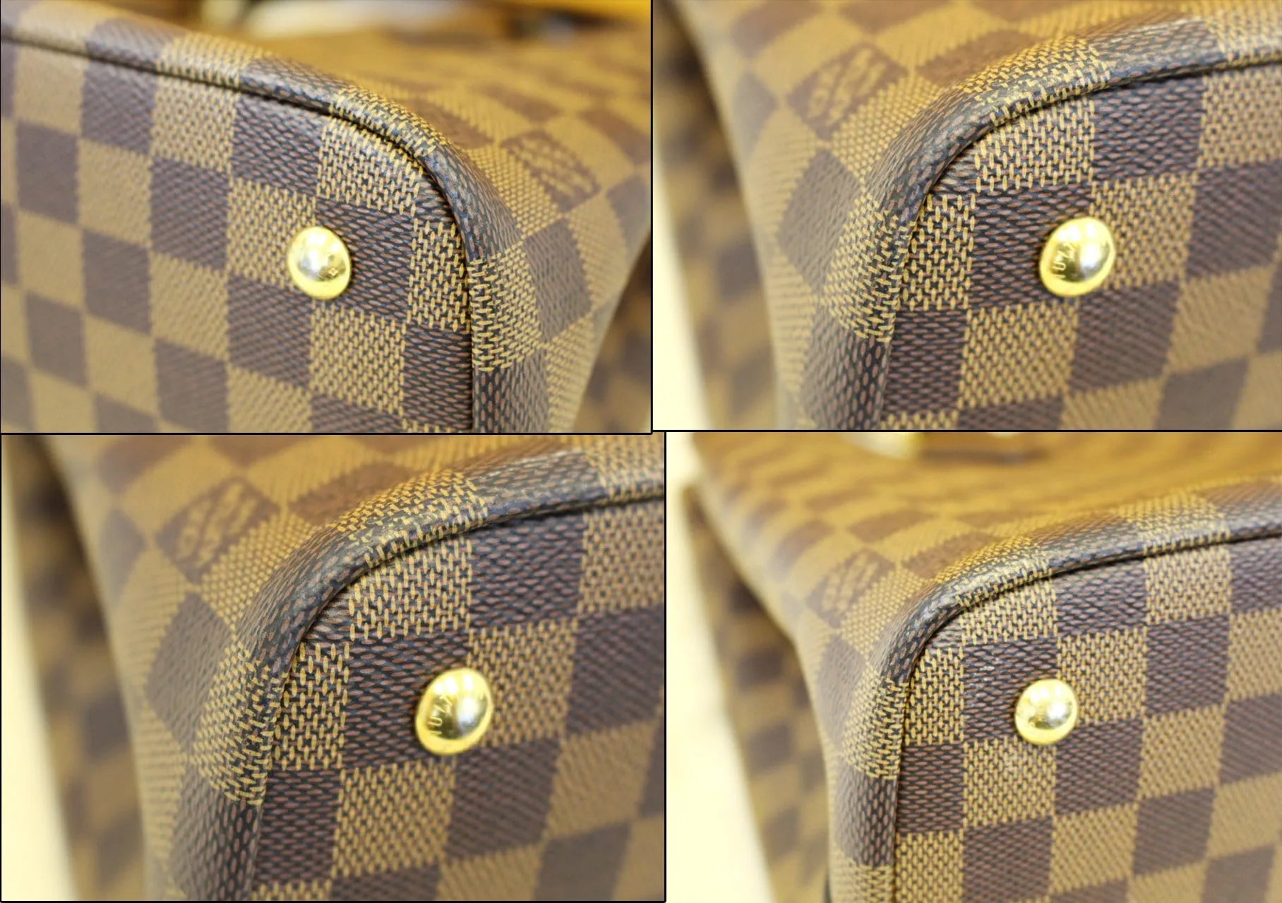LOUIS VUITTON Kensington Damier Ebene Shoulder Handbag