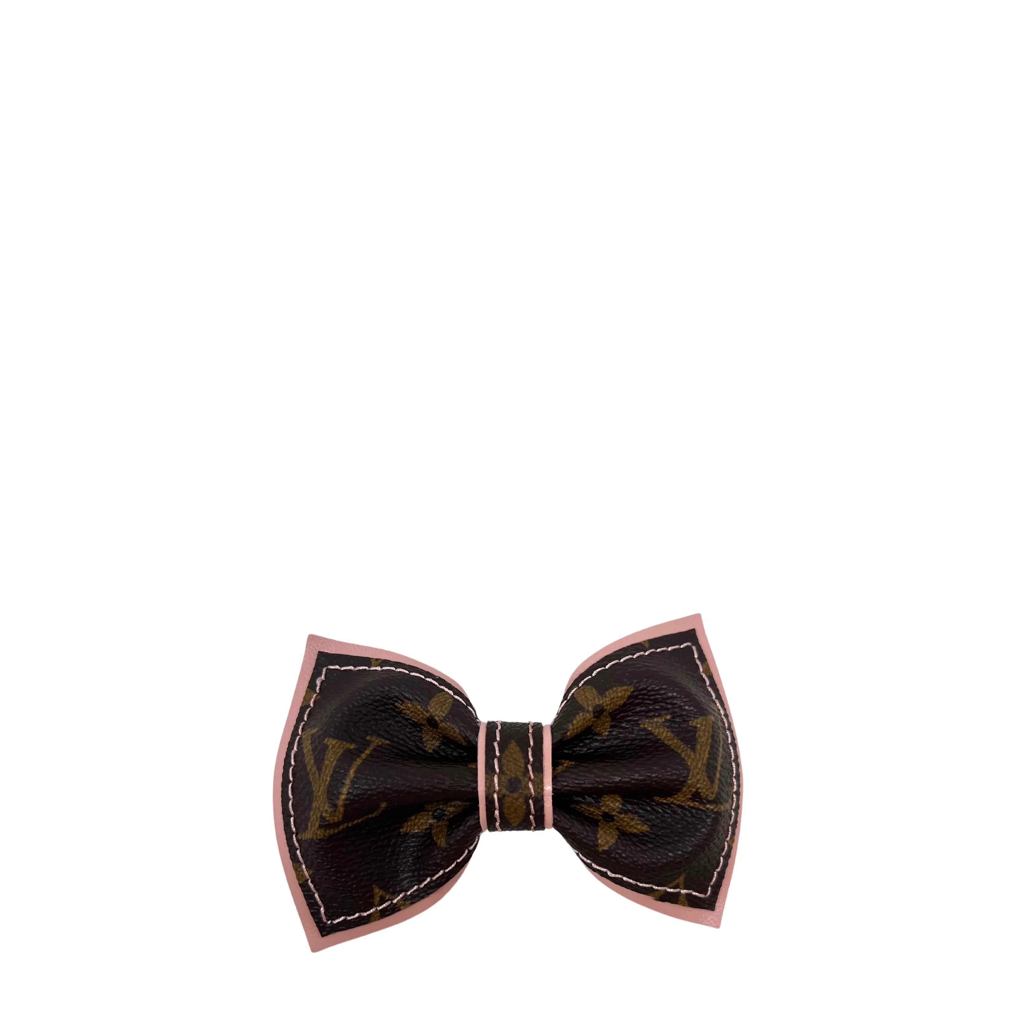 Louis Vuitton Luxury Repurposed Dog Collar Bows