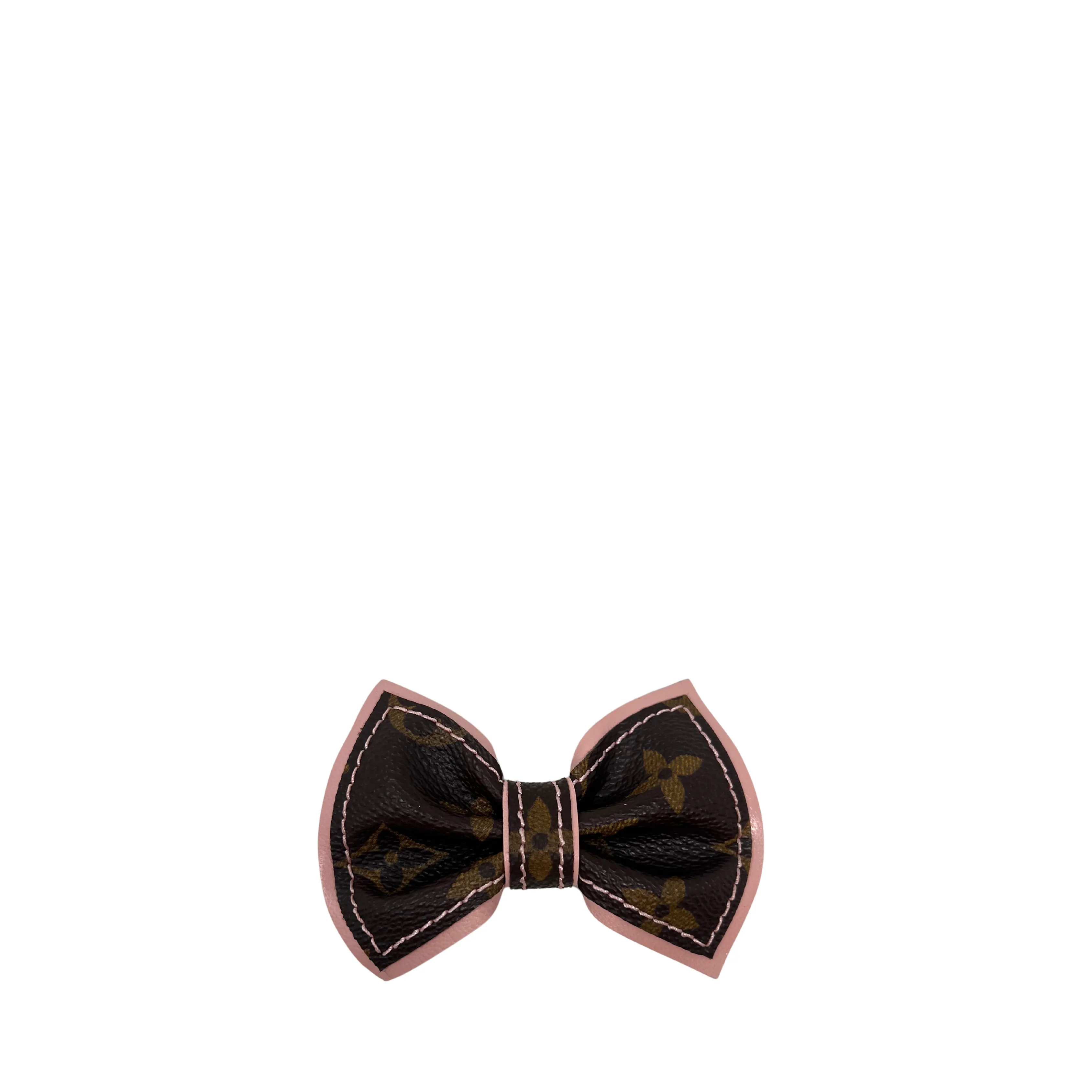 Louis Vuitton Luxury Repurposed Dog Collar Bows