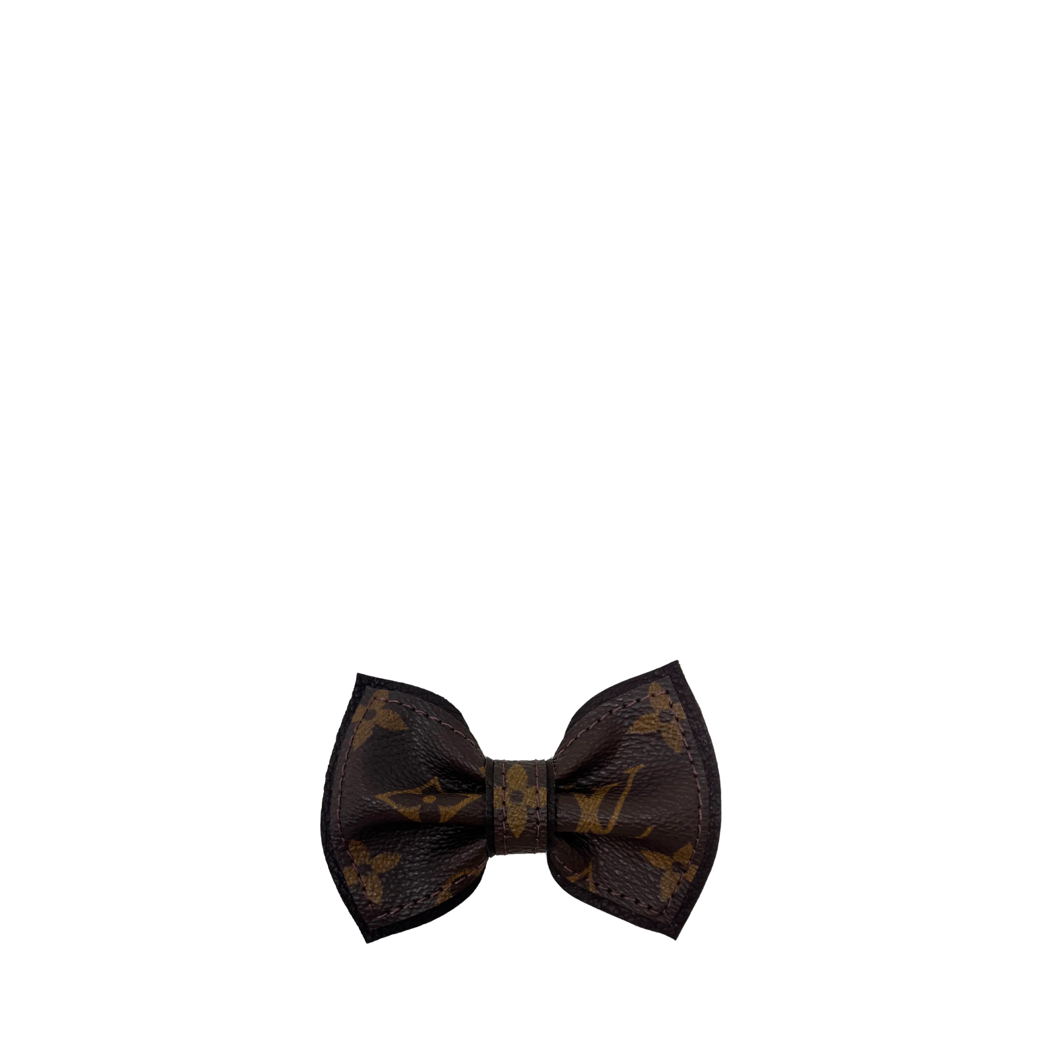 Louis Vuitton Luxury Repurposed Dog Collar Bows