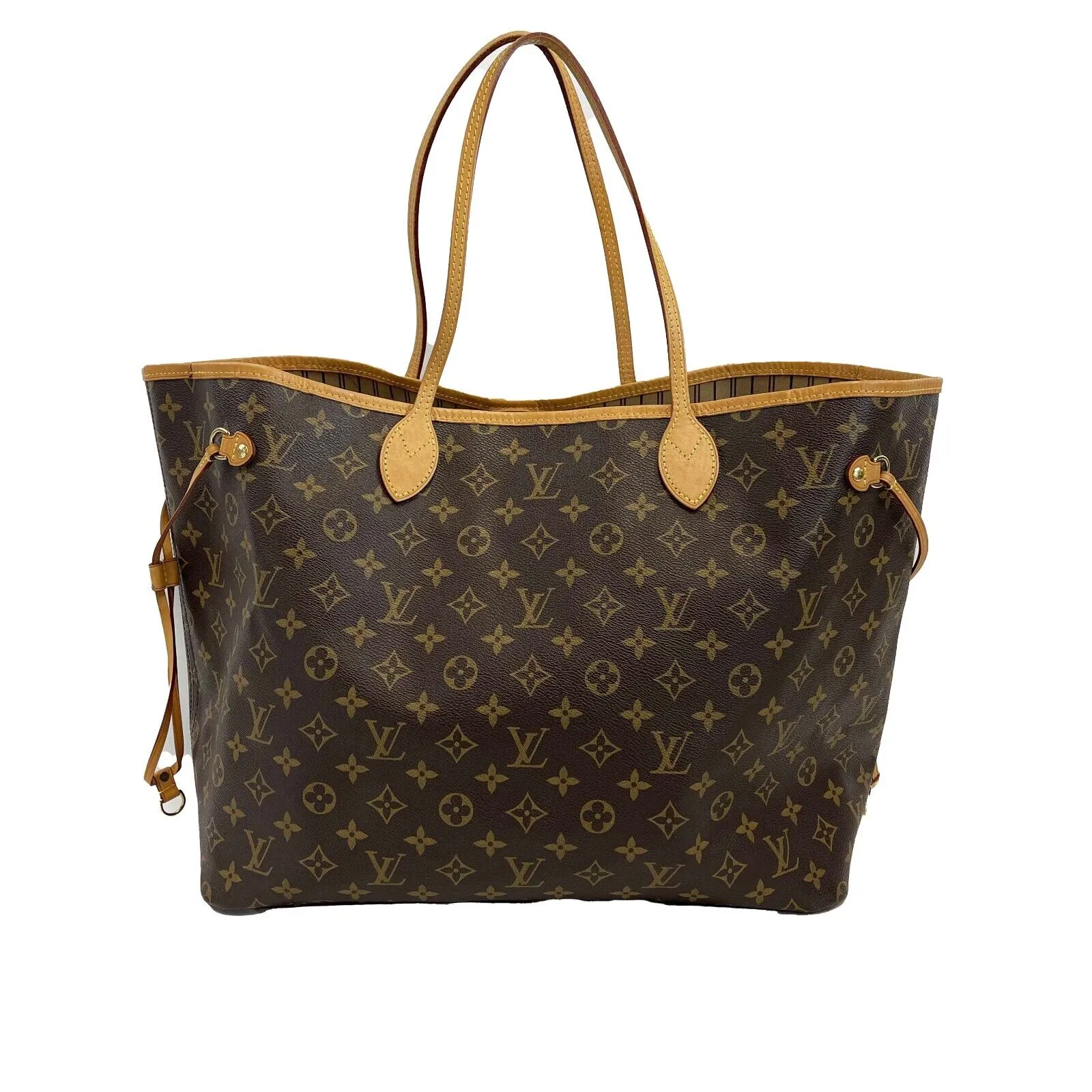 Louis Vuitton - LV Neverfull GM - Brown Monogram Shoulder Bag W / Pouch