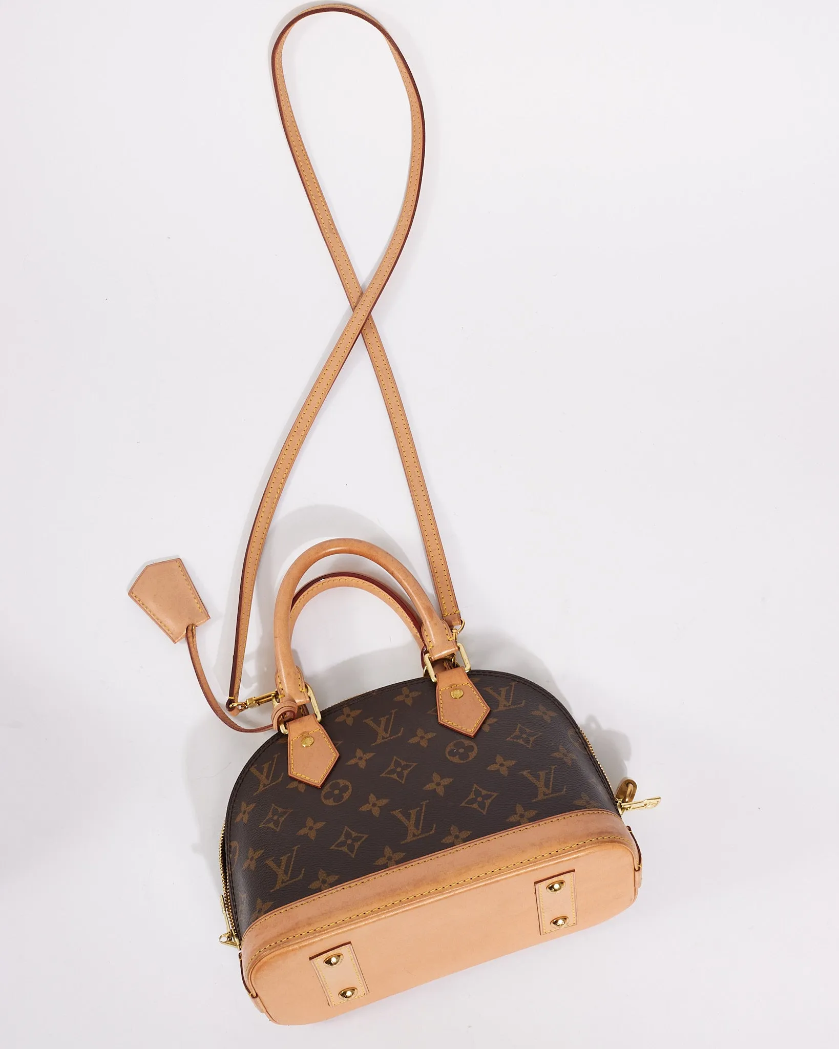 Louis Vuitton Monogram Canvas Alma BB Bag with Strap
