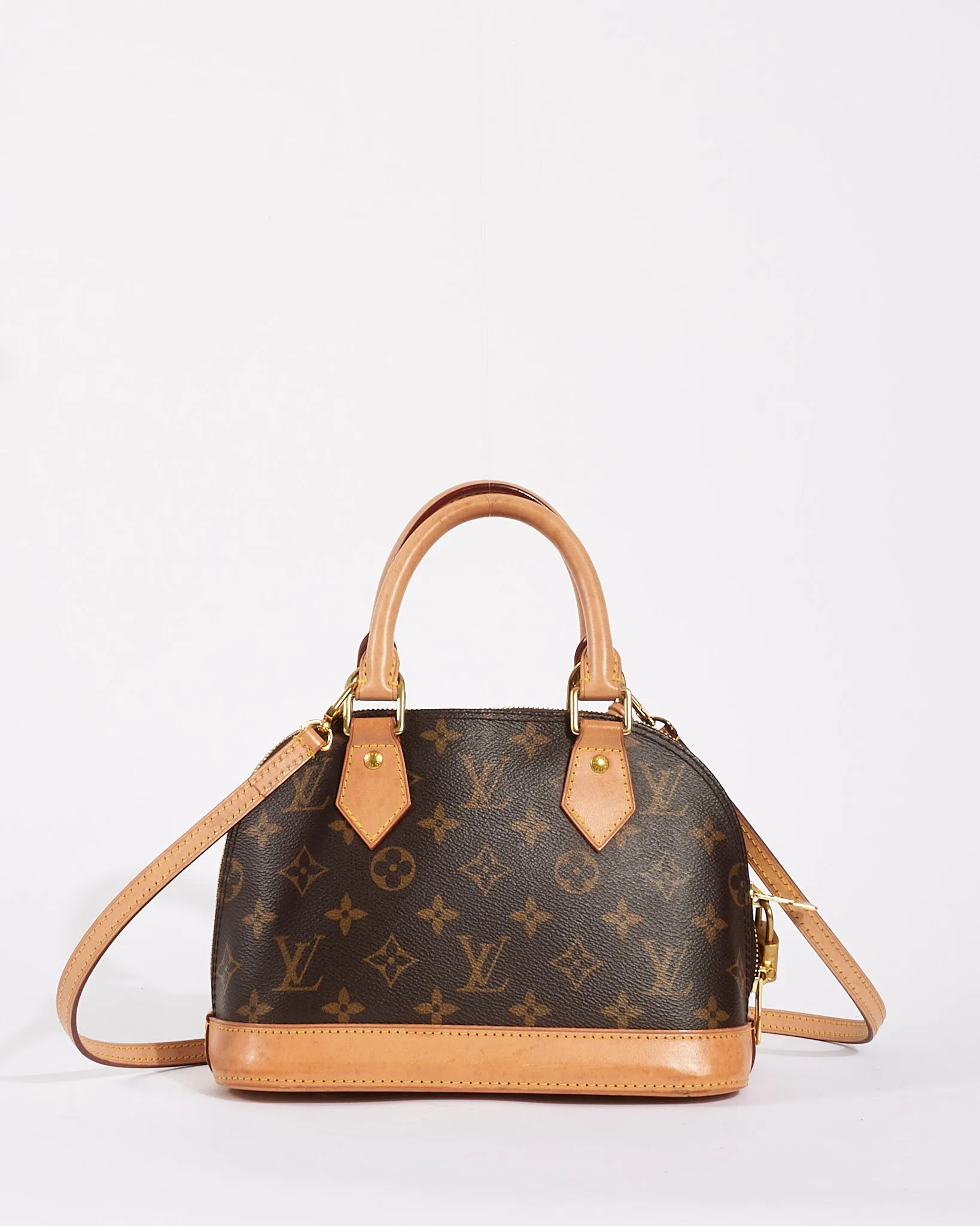 Louis Vuitton Monogram Canvas Alma BB Bag with Strap