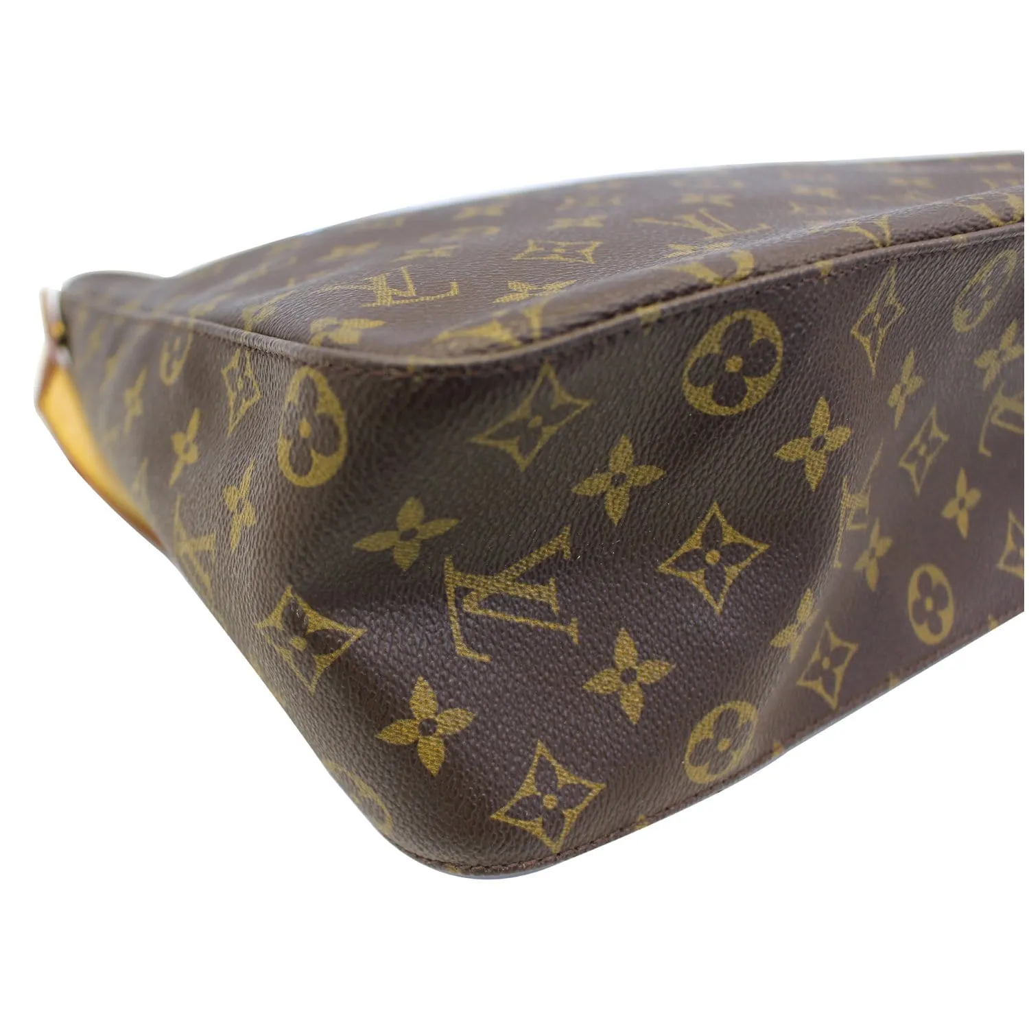 LOUIS VUITTON Monogram Canvas Looping GM Brown Shoulder Bag
