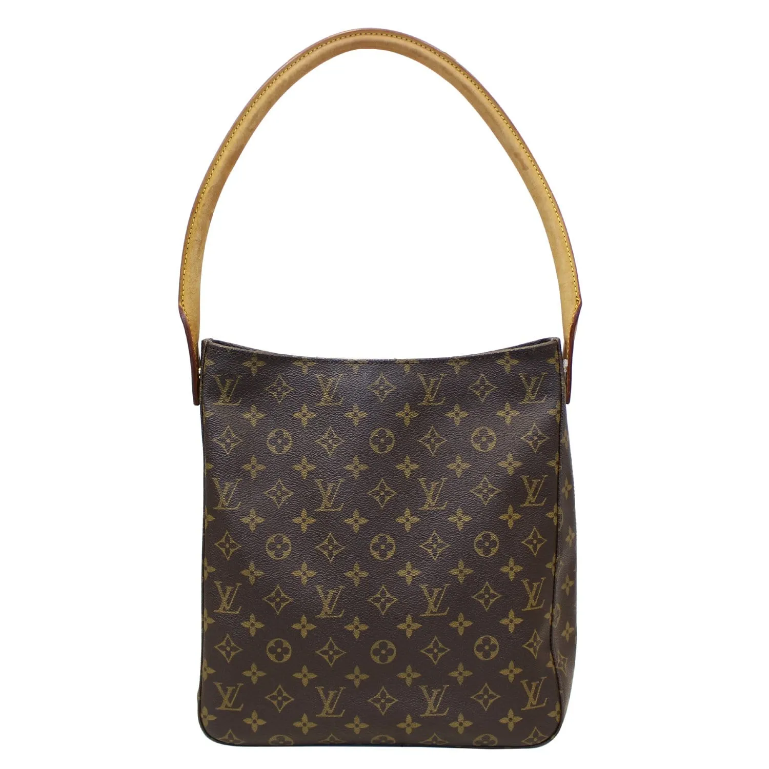 LOUIS VUITTON Monogram Canvas Looping GM Brown Shoulder Bag