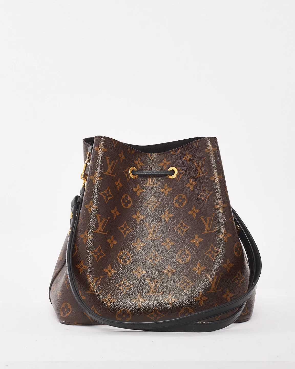 Louis Vuitton Monogram Coated Canvas Noir NéoNoé MM Bag